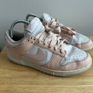 Nike Dunk Low Next Nature Pale Coral Leather Athletic Shoes 9.5 WMNS D1873-100
